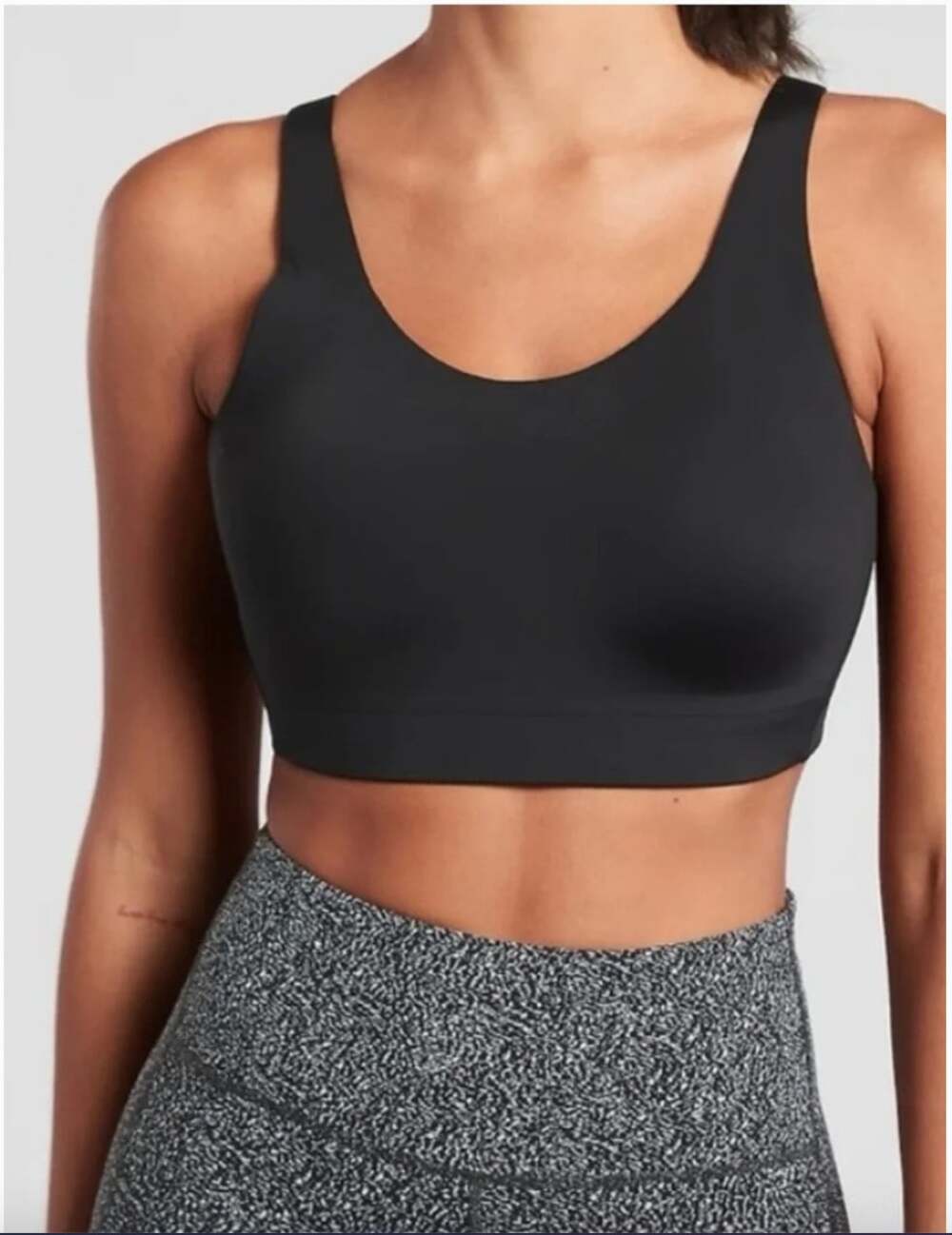 Athleta Advance Sports Bra Womens 34DD Black High Support Crossback Adjustable